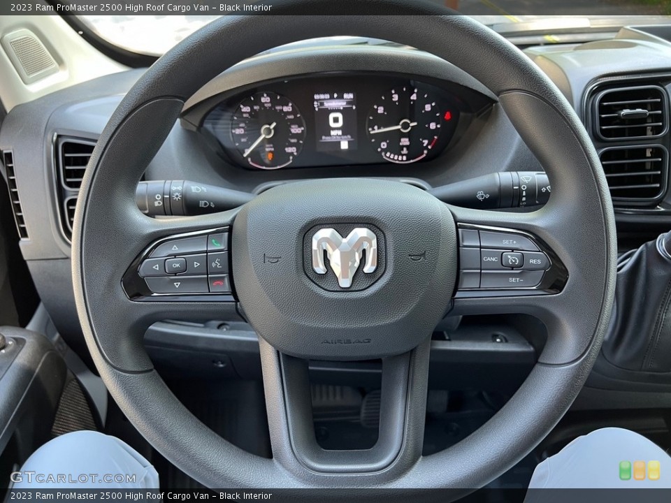 Black Interior Steering Wheel for the 2023 Ram ProMaster 2500 High Roof Cargo Van #146316590