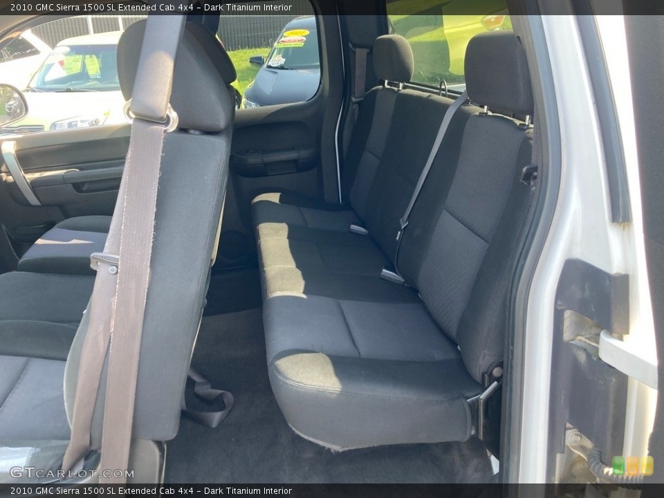Dark Titanium Interior Rear Seat for the 2010 GMC Sierra 1500 SL Extended Cab 4x4 #146316695