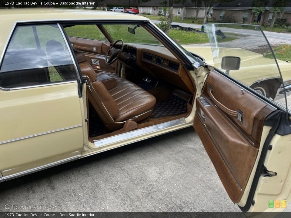 Dark Saddle 1973 Cadillac DeVille Interiors