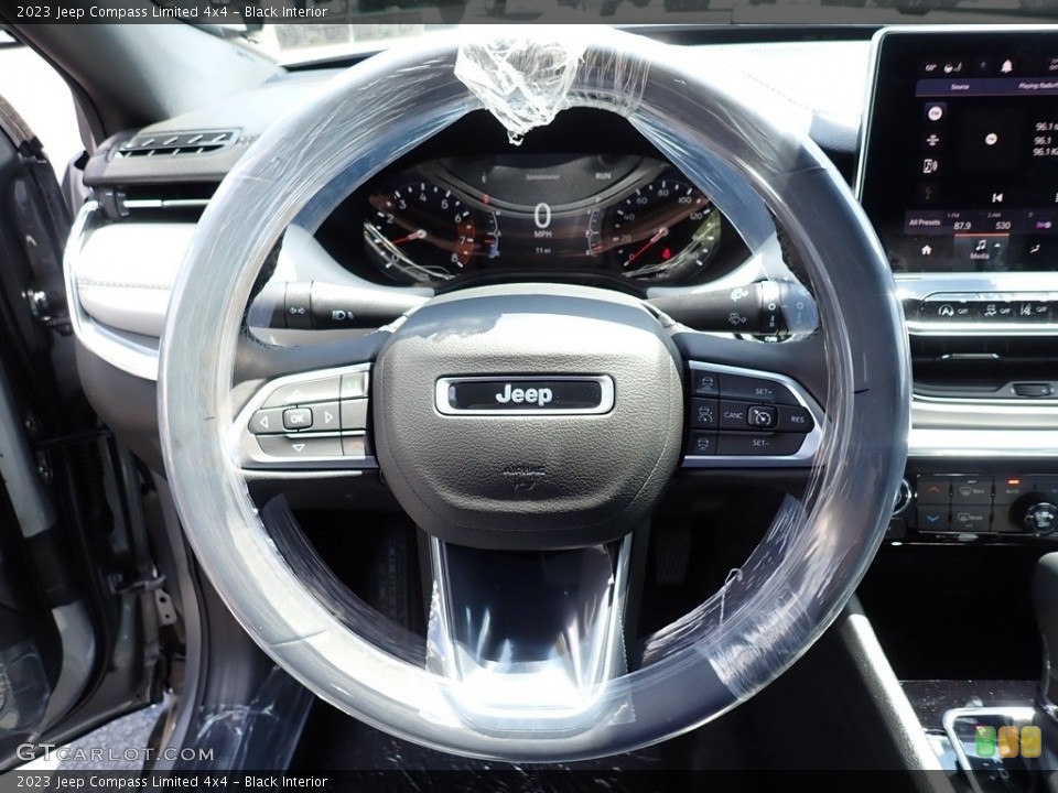Black Interior Steering Wheel for the 2023 Jeep Compass Limited 4x4 #146317571