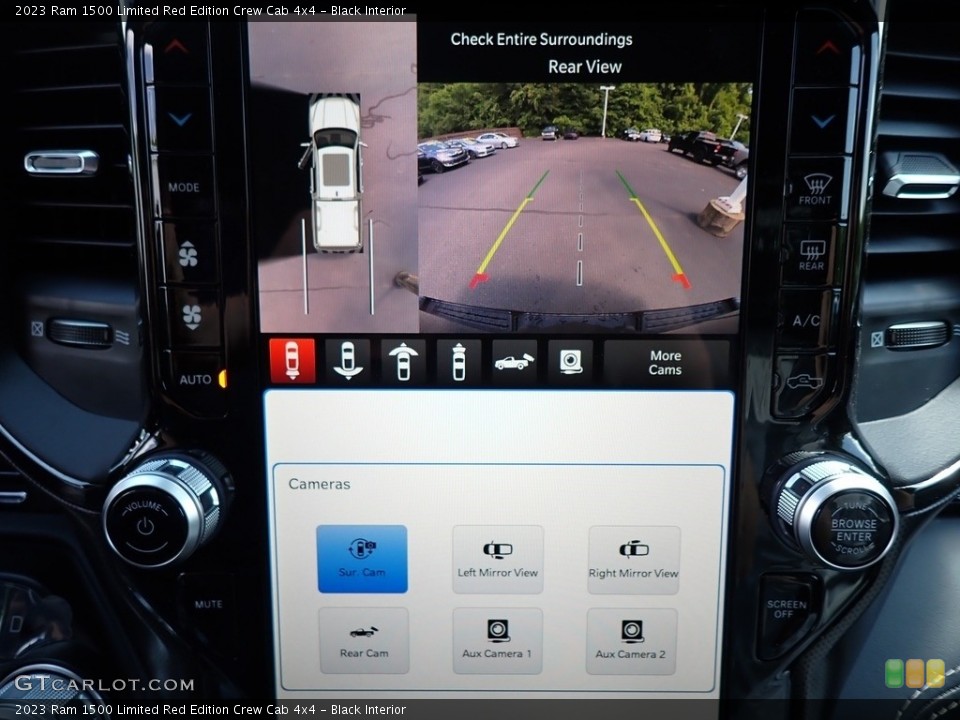 Black Interior Controls for the 2023 Ram 1500 Limited Red Edition Crew Cab 4x4 #146318087
