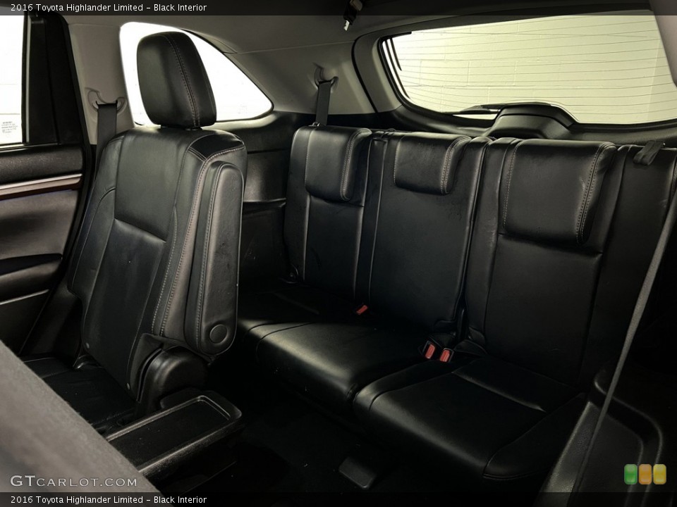Black Interior Rear Seat for the 2016 Toyota Highlander Limited #146318672
