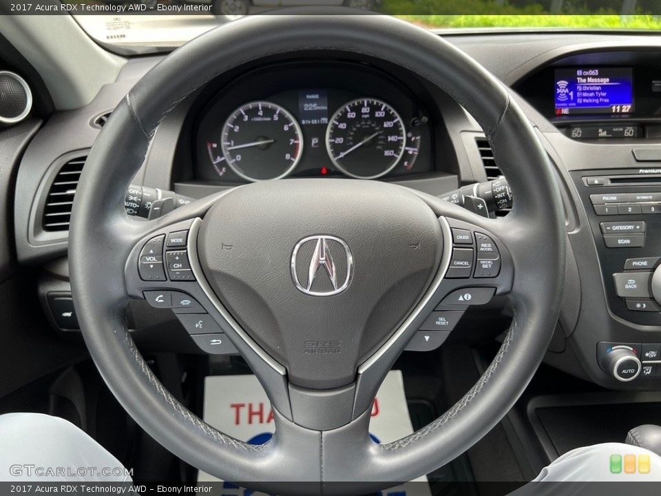Ebony Interior Steering Wheel for the 2017 Acura RDX Technology AWD #146318789