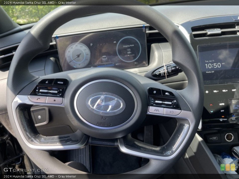 Gray Interior Steering Wheel for the 2024 Hyundai Santa Cruz SEL AWD #146318795