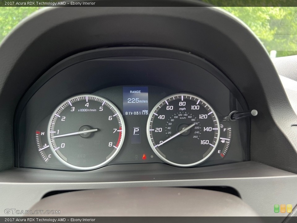 Ebony Interior Gauges for the 2017 Acura RDX Technology AWD #146318822
