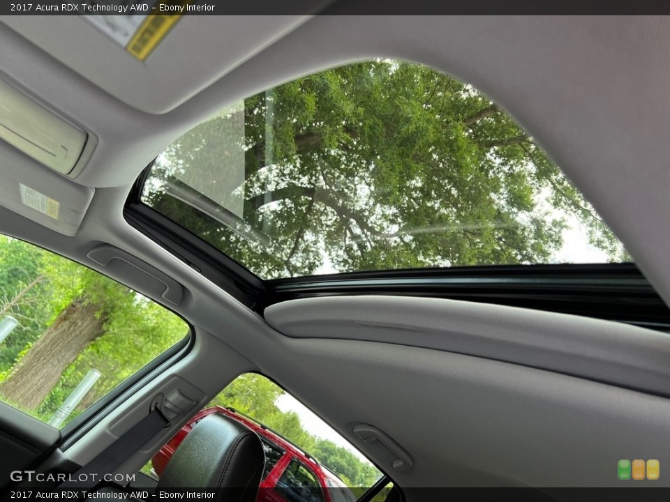Ebony Interior Sunroof for the 2017 Acura RDX Technology AWD #146318999
