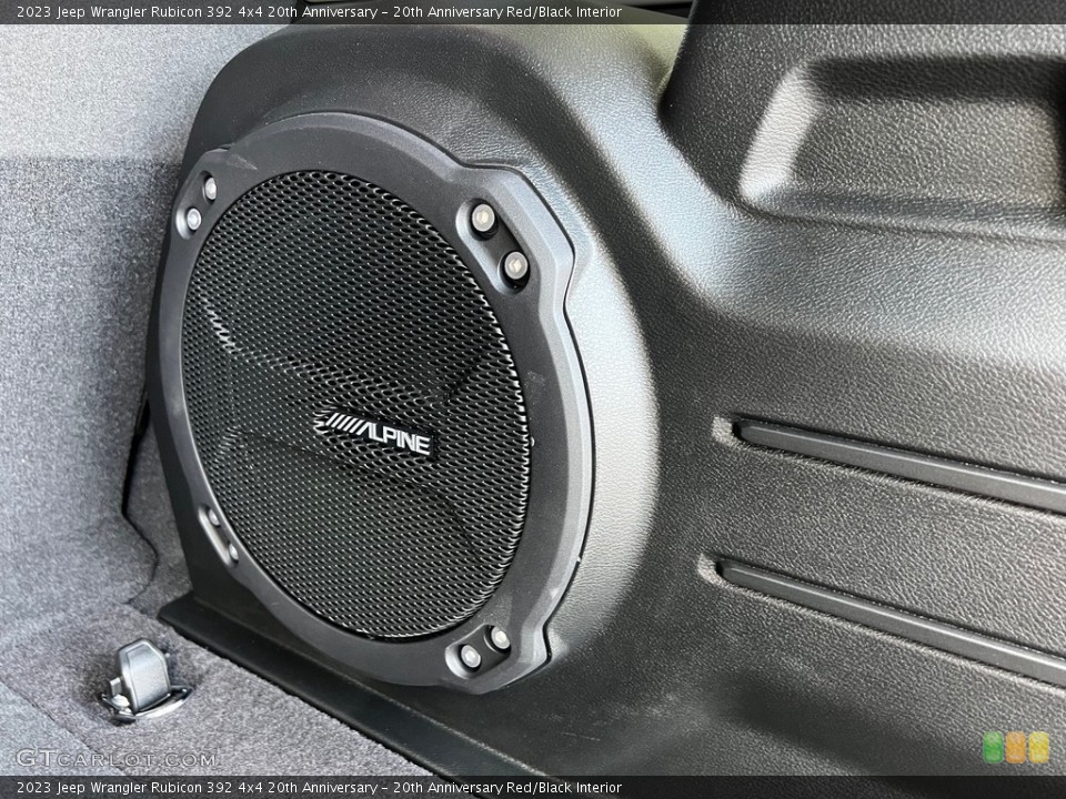 20th Anniversary Red/Black Interior Audio System for the 2023 Jeep Wrangler Rubicon 392 4x4 20th Anniversary #146319665