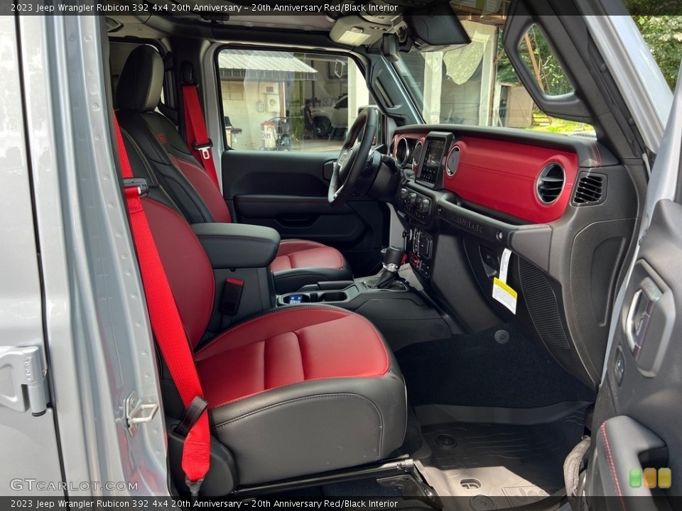 20th Anniversary Red/Black Interior Front Seat for the 2023 Jeep Wrangler Rubicon 392 4x4 20th Anniversary #146319689
