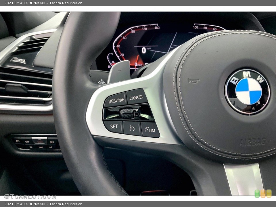 Tacora Red Interior Steering Wheel for the 2021 BMW X6 sDrive40i #146319701