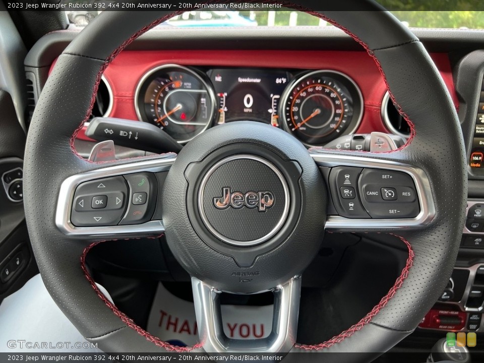 20th Anniversary Red/Black Interior Steering Wheel for the 2023 Jeep Wrangler Rubicon 392 4x4 20th Anniversary #146319722