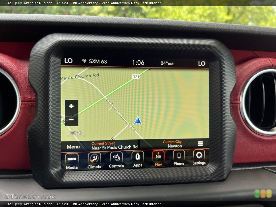 20th Anniversary Red/Black Interior Navigation for the 2023 Jeep Wrangler Rubicon 392 4x4 20th Anniversary #146319761