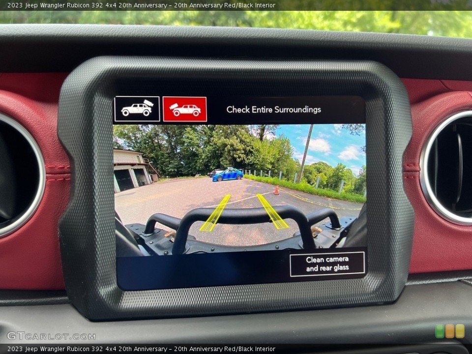 20th Anniversary Red/Black Interior Controls for the 2023 Jeep Wrangler Rubicon 392 4x4 20th Anniversary #146319794