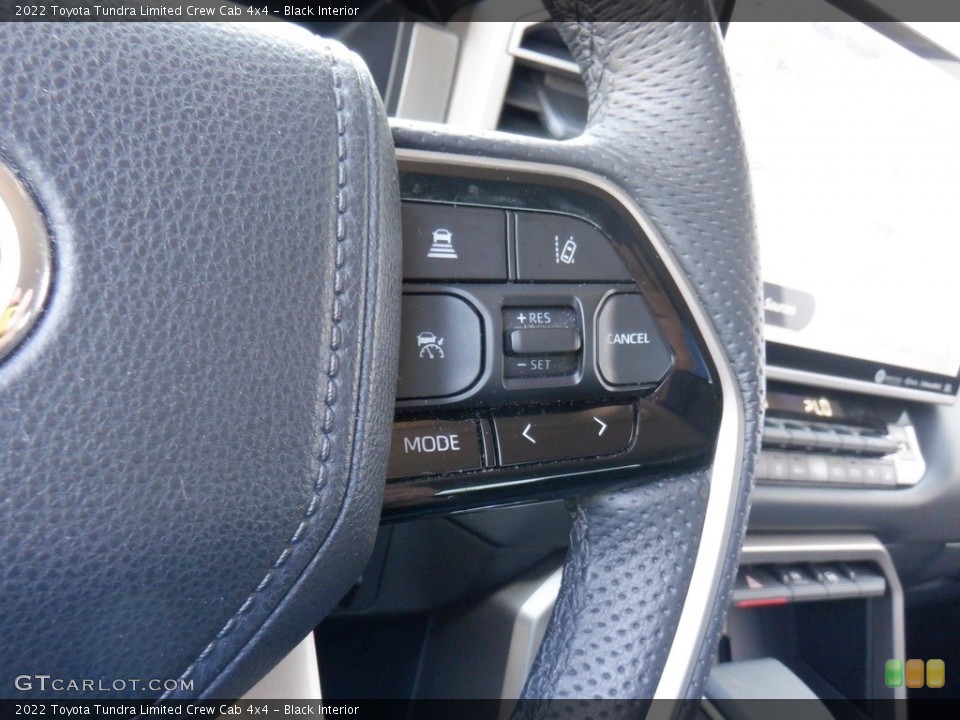 Black Interior Steering Wheel for the 2022 Toyota Tundra Limited Crew Cab 4x4 #146319884