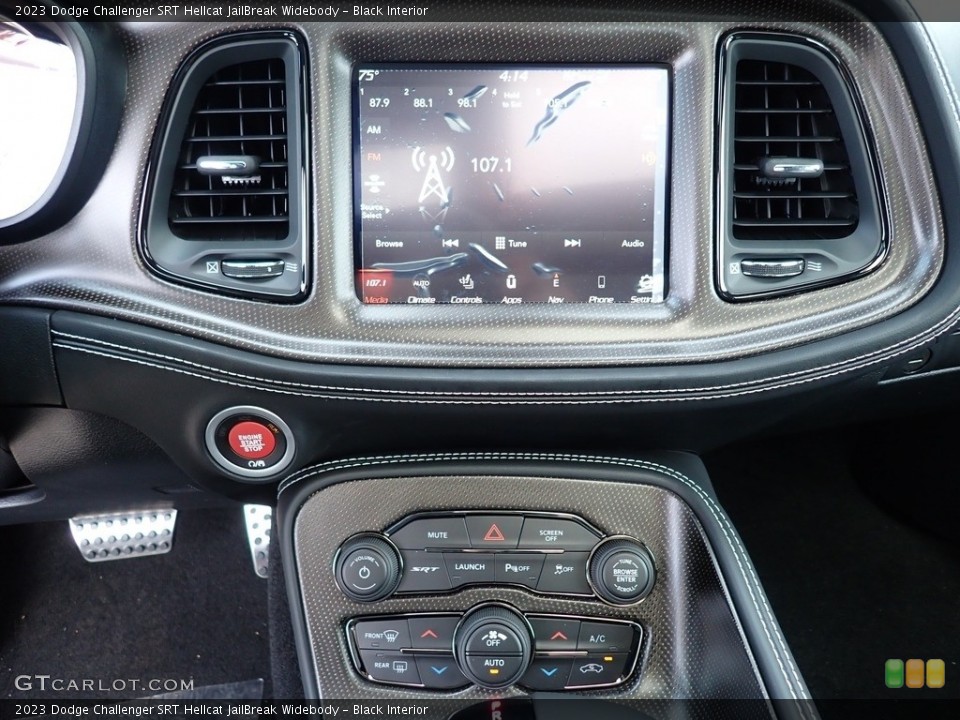 Black Interior Controls for the 2023 Dodge Challenger SRT Hellcat JailBreak Widebody #146320675