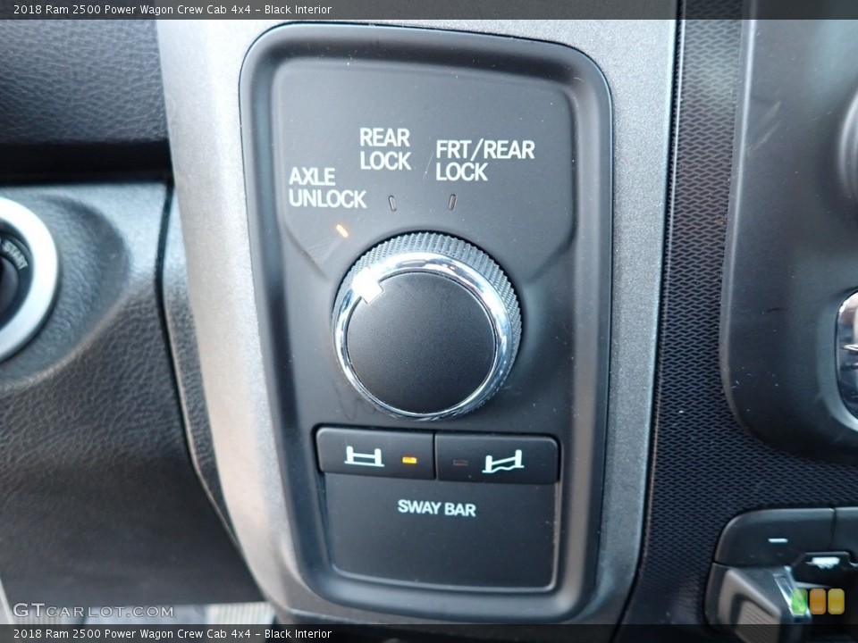 Black Interior Controls for the 2018 Ram 2500 Power Wagon Crew Cab 4x4 #146320849
