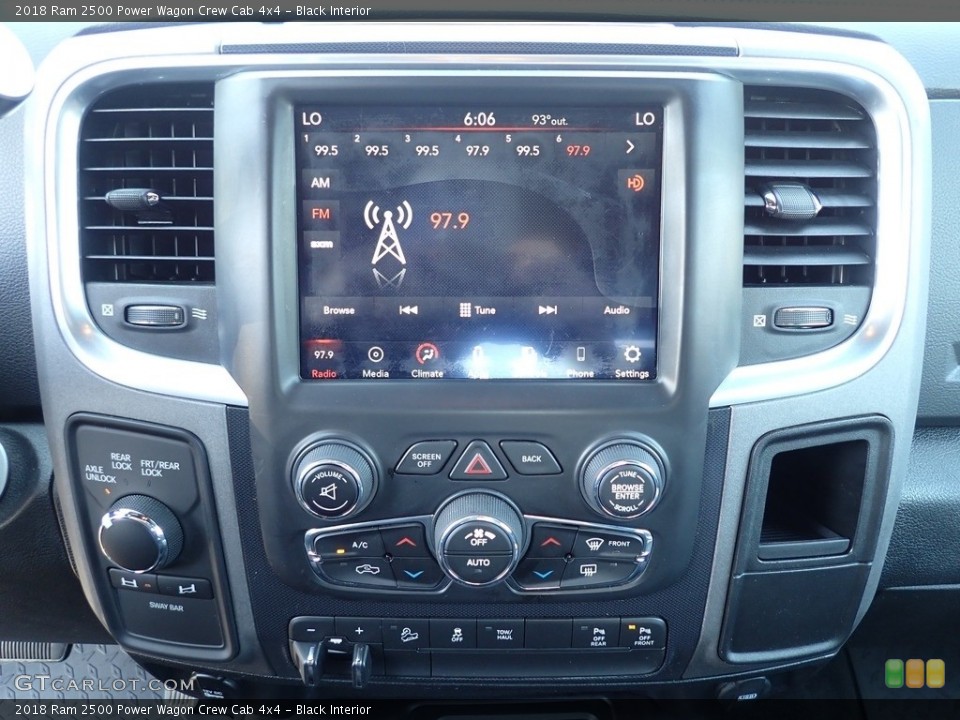 Black Interior Controls for the 2018 Ram 2500 Power Wagon Crew Cab 4x4 #146320885