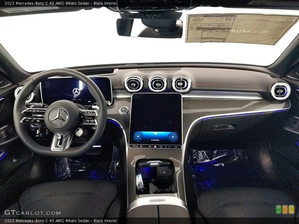 Black Interior Dashboard for the 2023 Mercedes-Benz C 43 AMG 4Matic Sedan #146321602