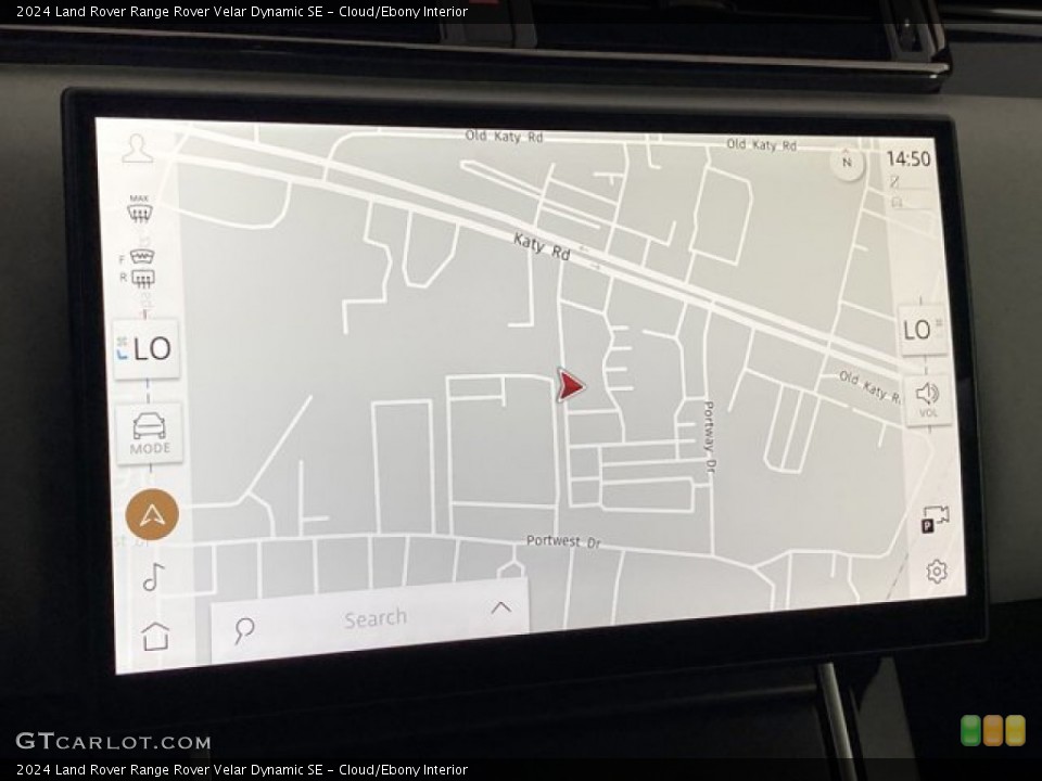 Cloud/Ebony Interior Navigation for the 2024 Land Rover Range Rover Velar Dynamic SE #146323336