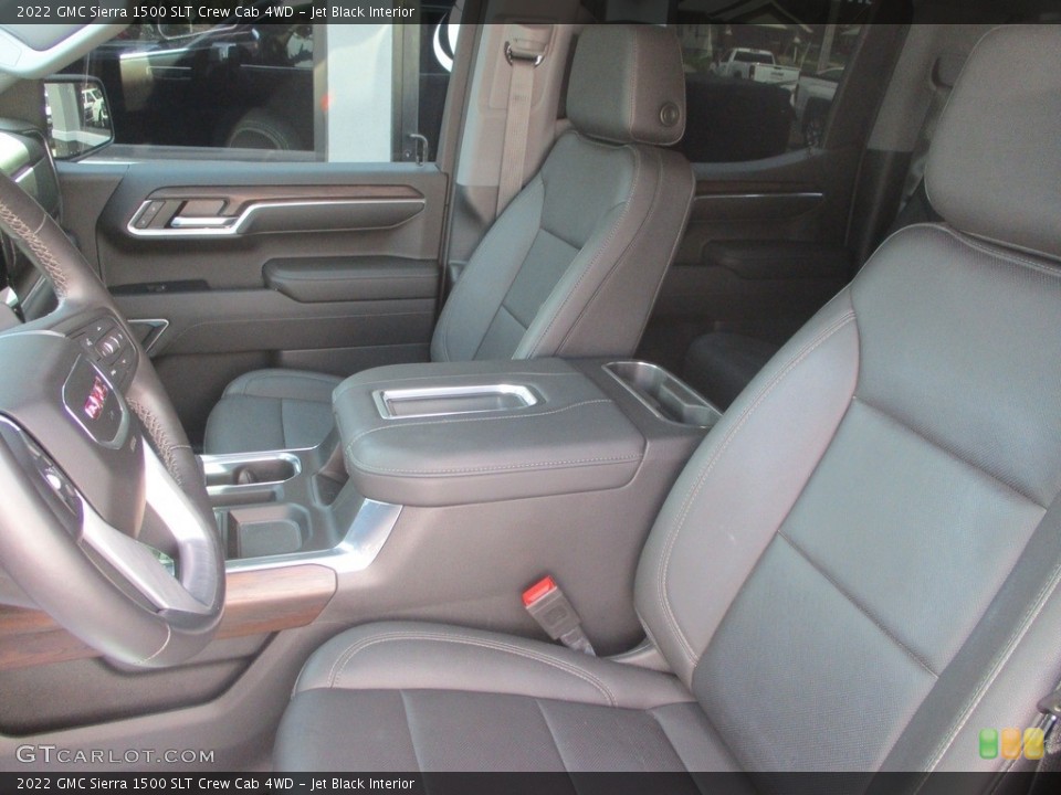 Jet Black Interior Front Seat for the 2022 GMC Sierra 1500 SLT Crew Cab 4WD #146323699