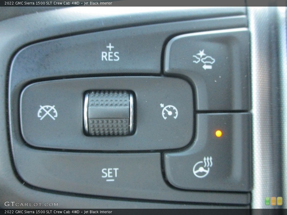 Jet Black Interior Steering Wheel for the 2022 GMC Sierra 1500 SLT Crew Cab 4WD #146323779