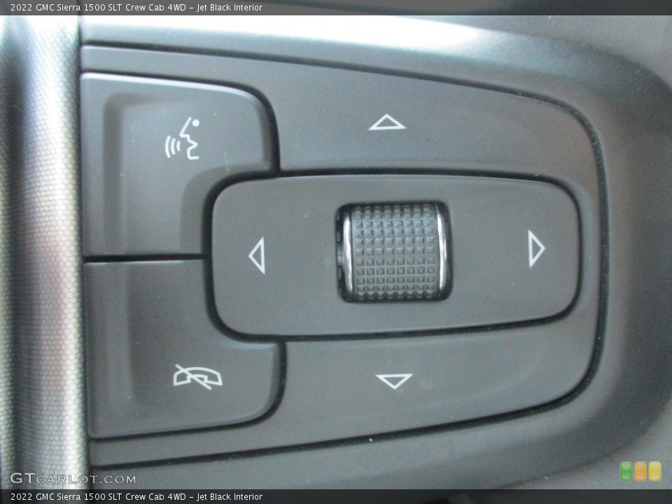 Jet Black Interior Steering Wheel for the 2022 GMC Sierra 1500 SLT Crew Cab 4WD #146323784