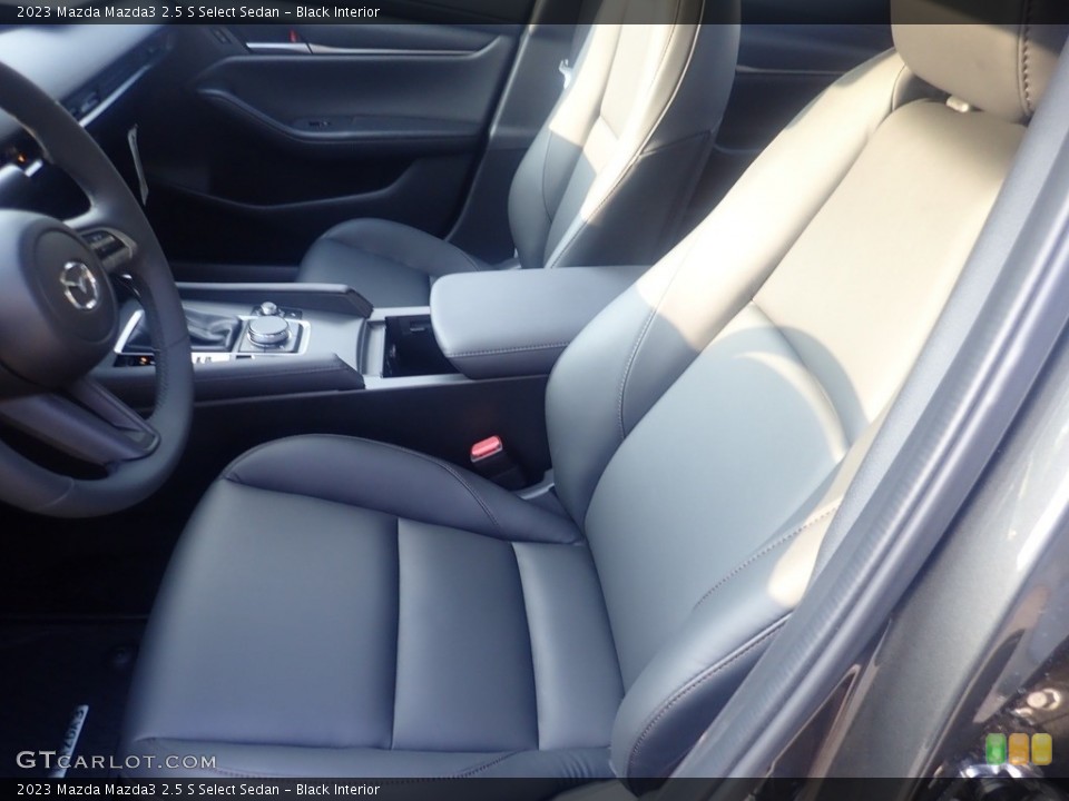 Black Interior Front Seat for the 2023 Mazda Mazda3 2.5 S Select Sedan #146324399