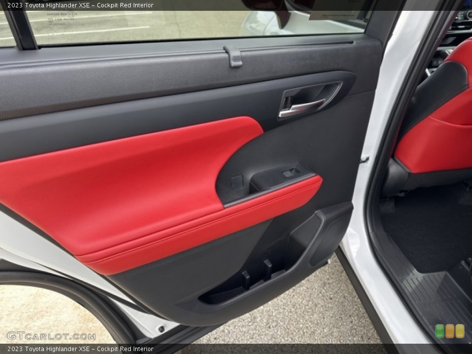 Cockpit Red Interior Door Panel for the 2023 Toyota Highlander XSE #146324423