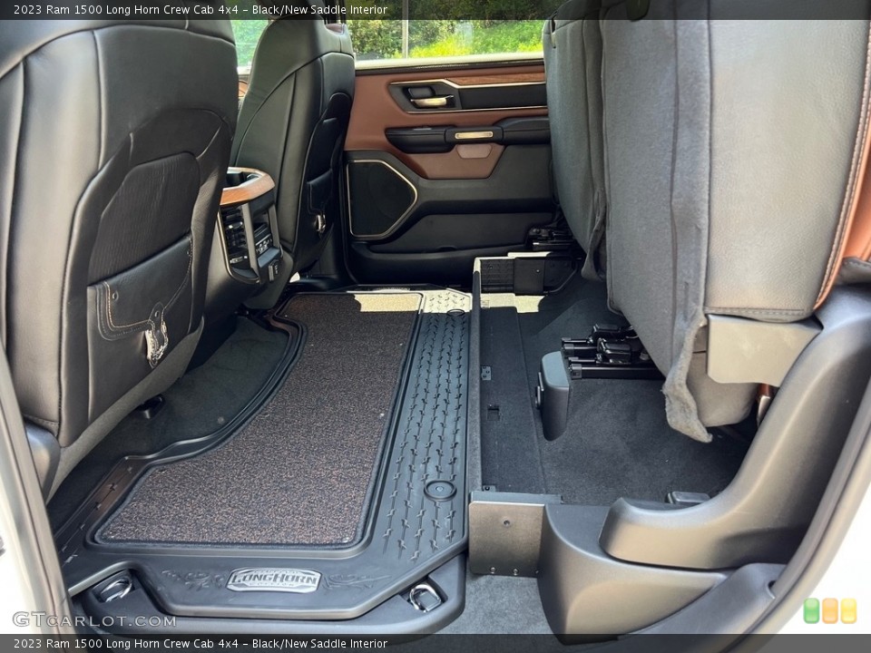 Black/New Saddle Interior Rear Seat for the 2023 Ram 1500 Long Horn Crew Cab 4x4 #146324447