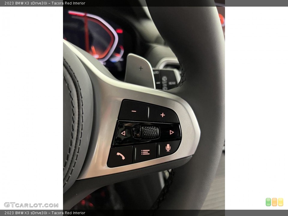 Tacora Red Interior Steering Wheel for the 2023 BMW X3 sDrive30i #146324567
