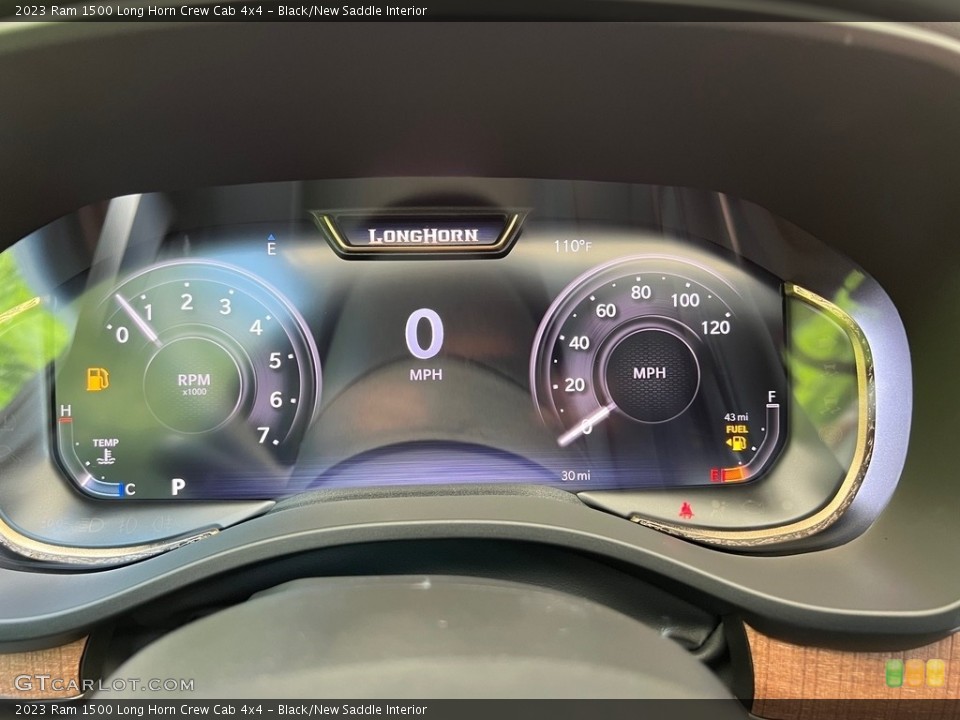 Black/New Saddle Interior Gauges for the 2023 Ram 1500 Long Horn Crew Cab 4x4 #146324624