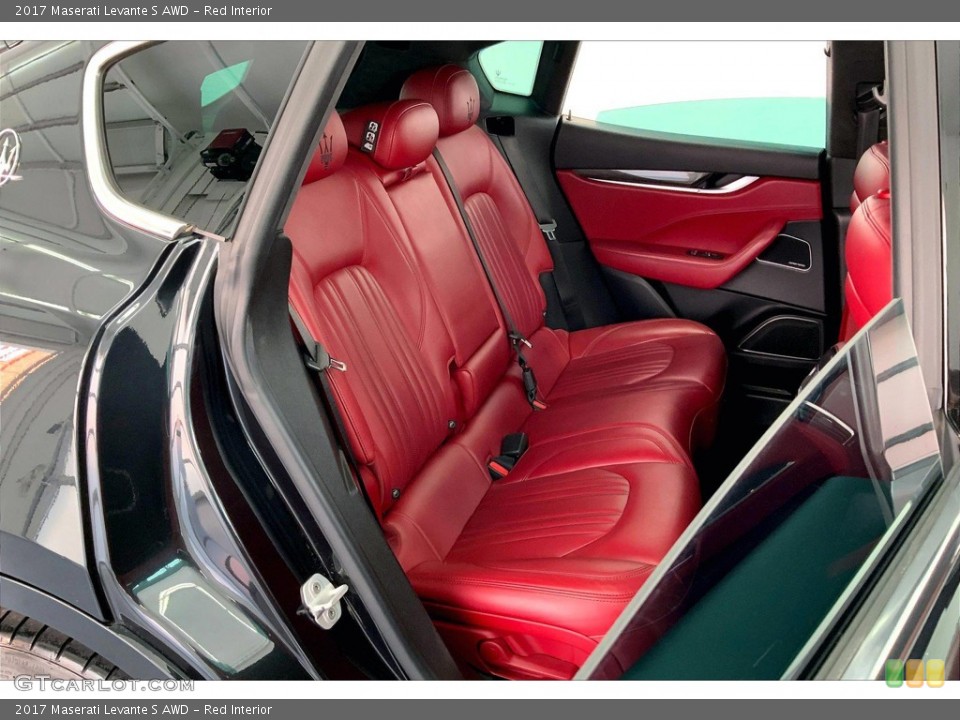 Red Interior Rear Seat for the 2017 Maserati Levante S AWD #146324657