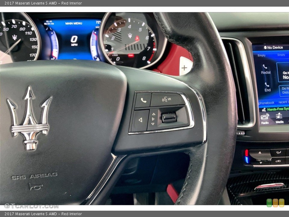 Red Interior Steering Wheel for the 2017 Maserati Levante S AWD #146324726