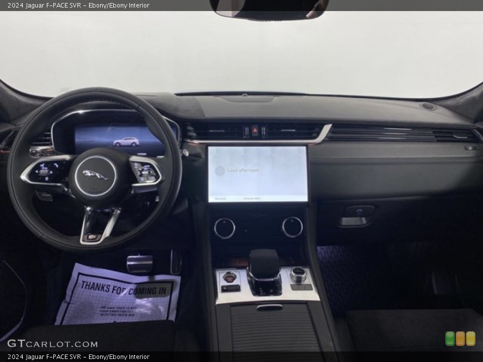 Ebony/Ebony Interior Dashboard for the 2024 Jaguar F-PACE SVR #146325020