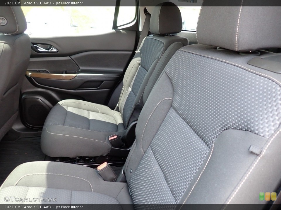 Jet Black Interior Rear Seat for the 2021 GMC Acadia SLE AWD #146325089