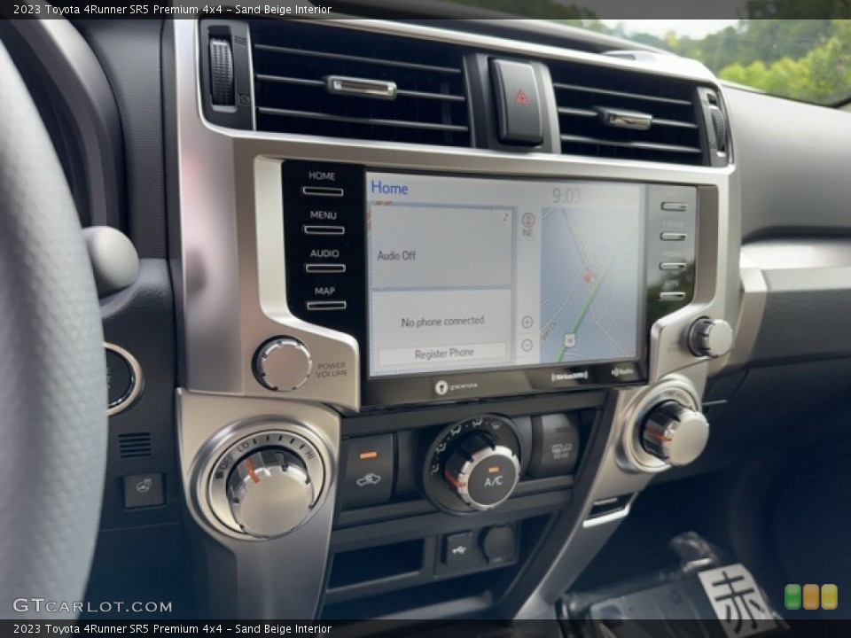 Sand Beige Interior Controls for the 2023 Toyota 4Runner SR5 Premium 4x4 #146325191
