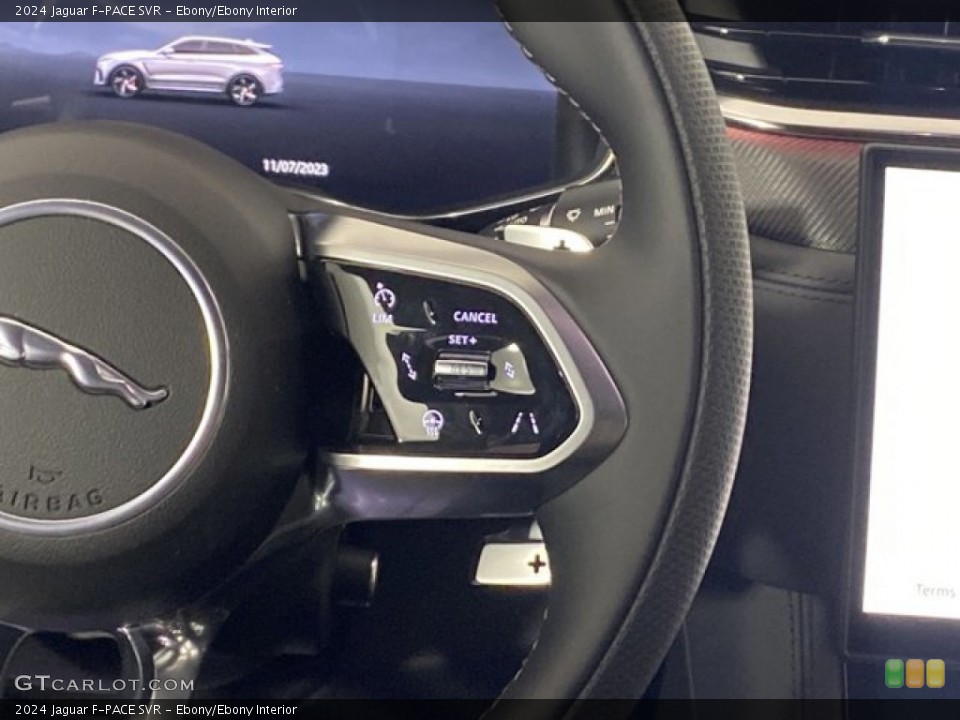 Ebony/Ebony Interior Steering Wheel for the 2024 Jaguar F-PACE SVR #146325290