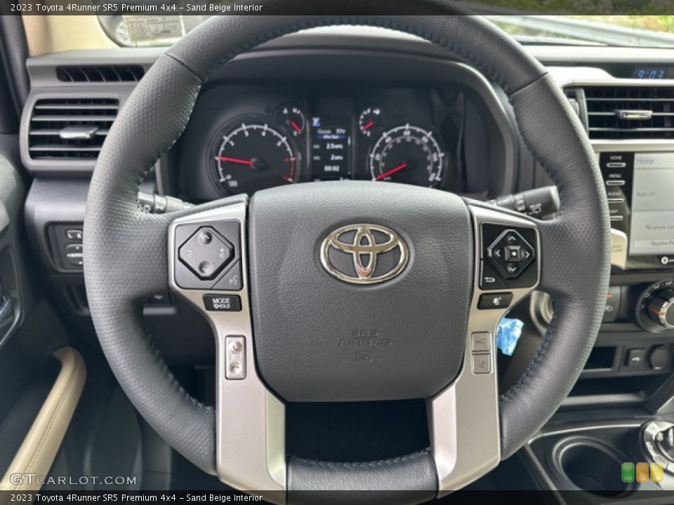 Sand Beige Interior Steering Wheel for the 2023 Toyota 4Runner SR5 Premium 4x4 #146325305