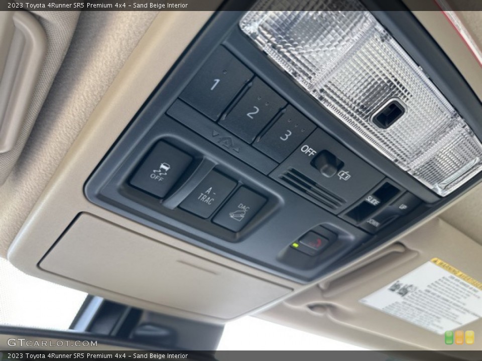 Sand Beige Interior Controls for the 2023 Toyota 4Runner SR5 Premium 4x4 #146325443