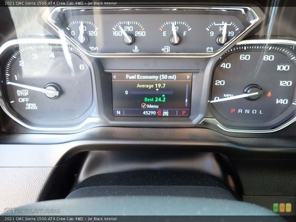 Jet Black Interior Gauges for the 2021 GMC Sierra 1500 AT4 Crew Cab 4WD #146325842