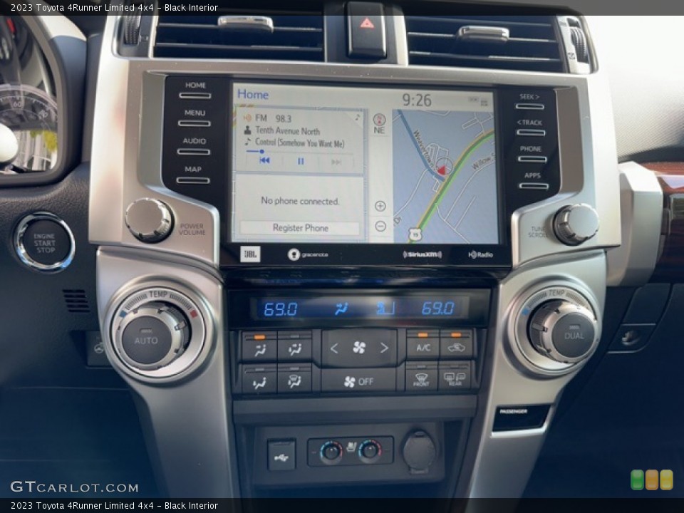 Black Interior Controls for the 2023 Toyota 4Runner Limited 4x4 #146325848