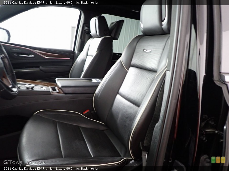 Jet Black Interior Front Seat for the 2021 Cadillac Escalade ESV Premium Luxury 4WD #146326460