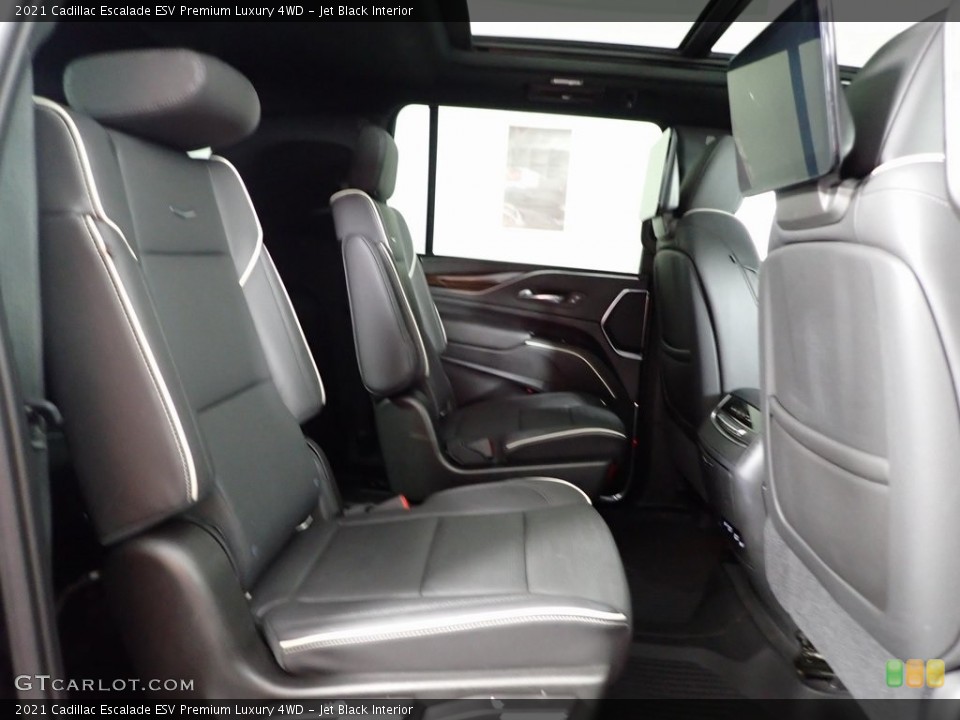 Jet Black Interior Rear Seat for the 2021 Cadillac Escalade ESV Premium Luxury 4WD #146326709