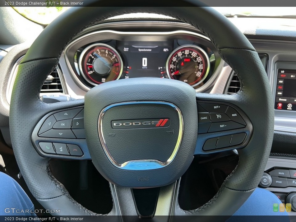 Black Interior Steering Wheel for the 2023 Dodge Challenger R/T #146326925