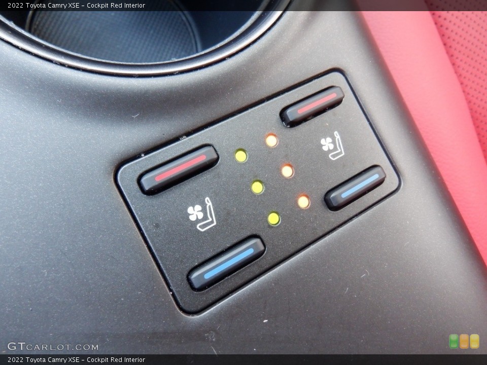 Cockpit Red Interior Controls for the 2022 Toyota Camry XSE #146326982