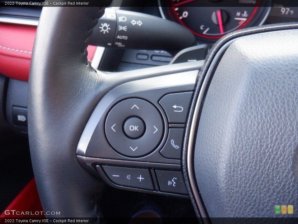 Cockpit Red Interior Steering Wheel for the 2022 Toyota Camry XSE #146327147