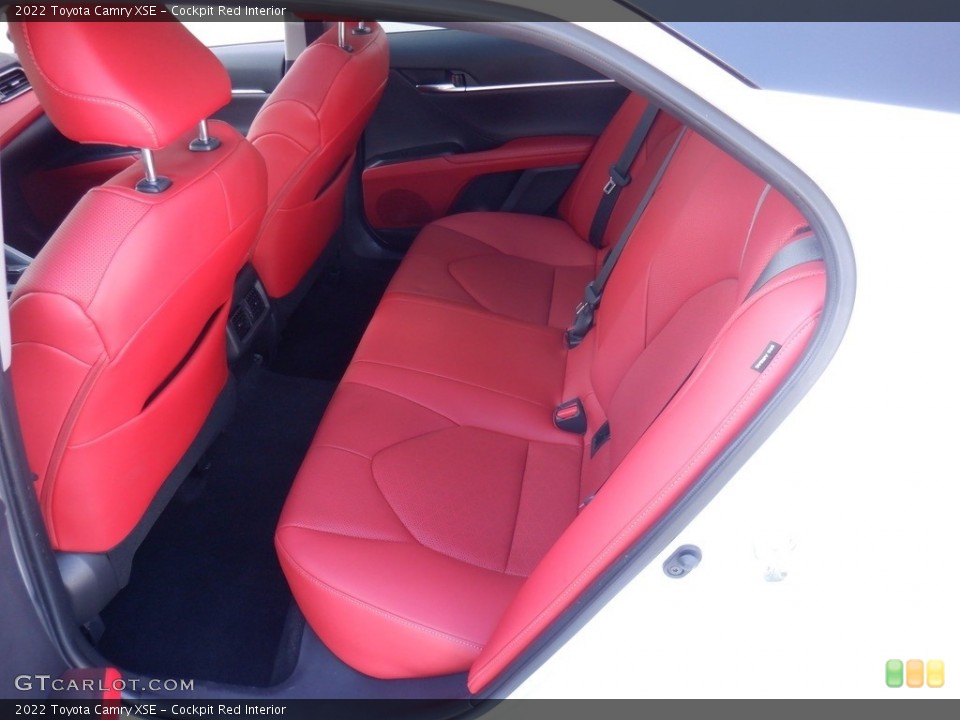Cockpit Red Interior Rear Seat for the 2022 Toyota Camry XSE #146327208
