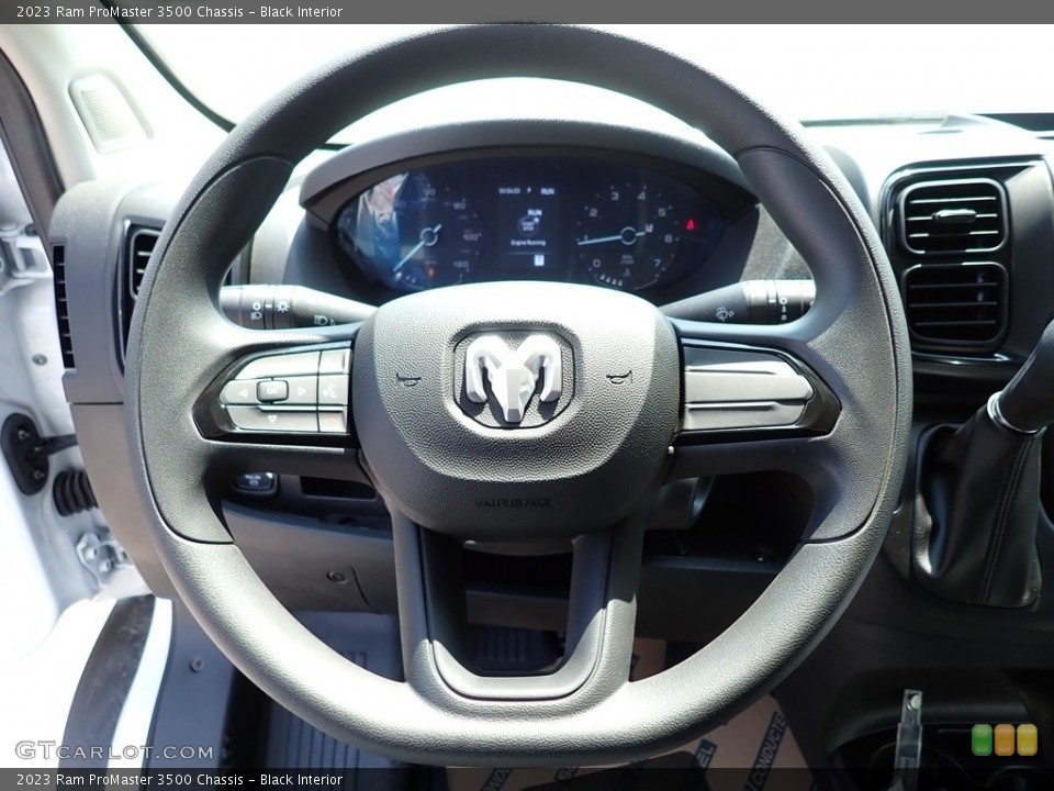 Black Interior Steering Wheel for the 2023 Ram ProMaster 3500 Chassis #146327496
