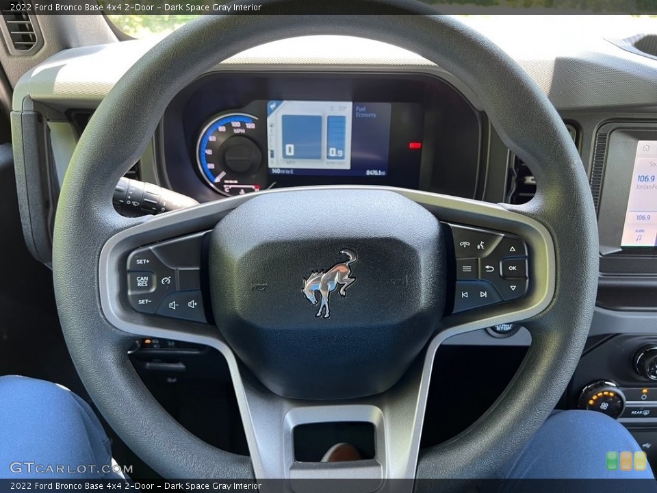 Dark Space Gray Interior Steering Wheel for the 2022 Ford Bronco Base 4x4 2-Door #146327987