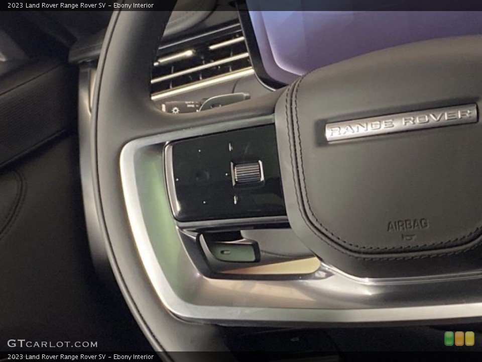 Ebony Interior Steering Wheel for the 2023 Land Rover Range Rover SV #146328918
