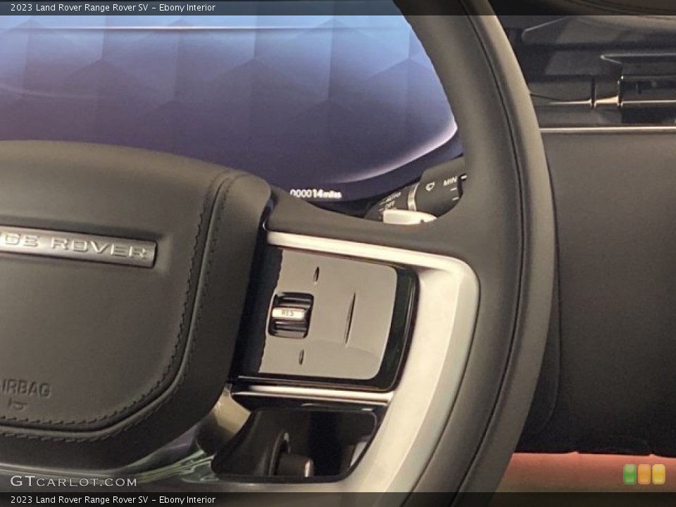 Ebony Interior Steering Wheel for the 2023 Land Rover Range Rover SV #146328945